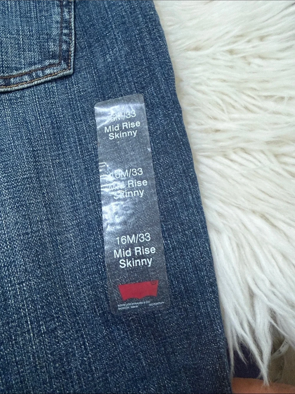 Levi's Men’s Skinny Jeans in Medium Blue Wash Size W33/L32